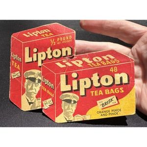 1960'S ORIGINAL LIPTON TEA Promotional Sewing Kit. Made In West GERMANY